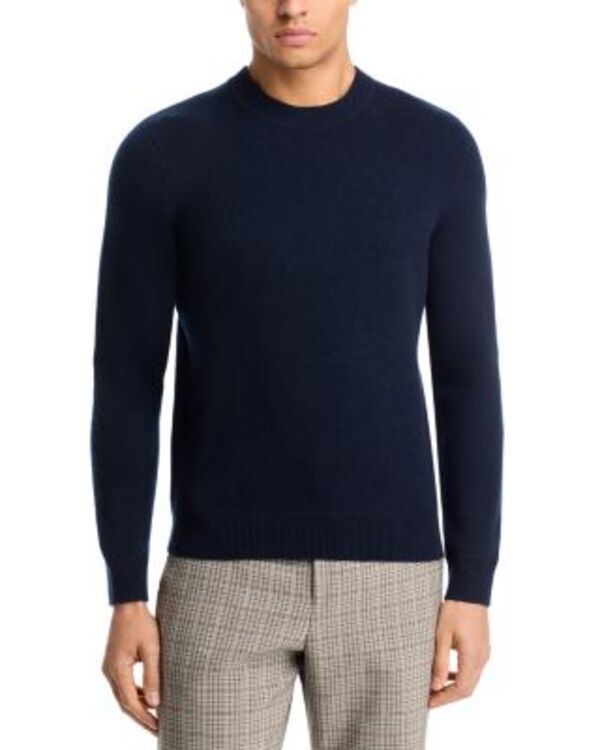 ボス メンズ アウター ニット・セーター BOSS LHarrison Cashmere Sweater Dark Blue ブルー
