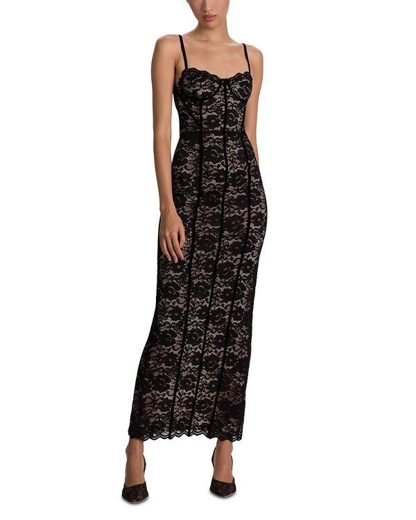 アリスアンドオリビア レディース トップス ワンピース レース Alice and Olivia Carissa Lace Bustier Dress Black ブラック