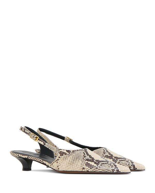 マンサーガブリエル レディース シューズ パンプス レザー Mansur Gavriel Womens Anna Leather Slingback Pumps Roccia