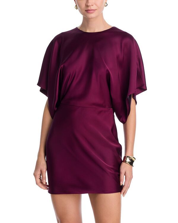 ノーマカマリ レディース トップス ワンピース ミニ Norma Kamali Reverse Obie Mini Dress Plum プラム