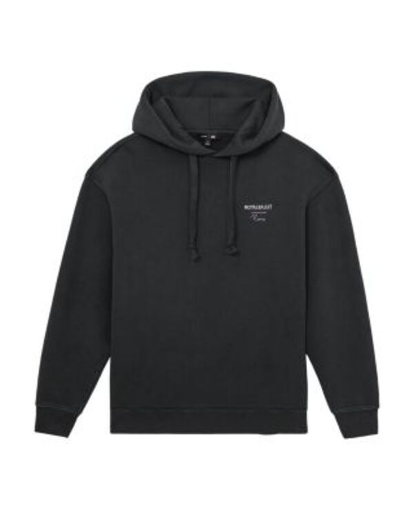 レイス メンズ アウター パーカー・スウェット 刺繍 REISS Royal Ballet Unisex Battu Oversized Heavyweight Embroidered Hoodie Washed Black ブラック 27,170円