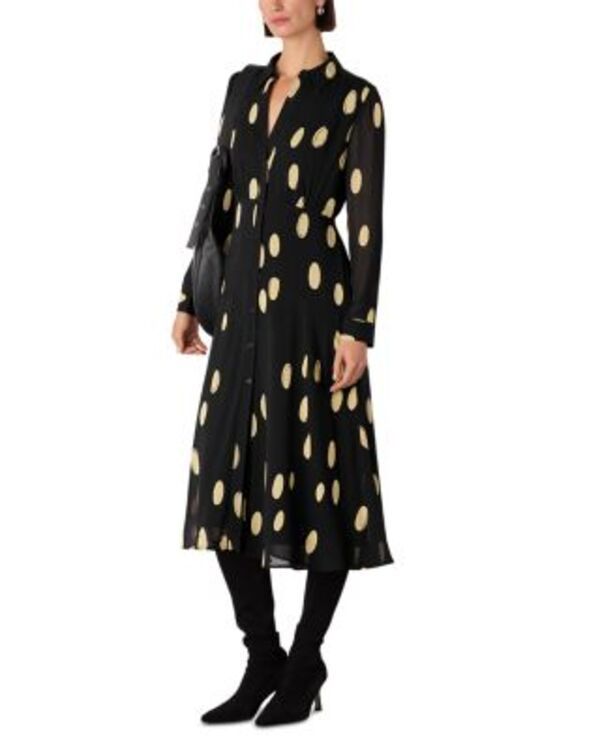 ホイッスルズ レディース トップス ワンピース フリル Whistles Abstract Spot Ruffle Dress BlackMulti ブラック