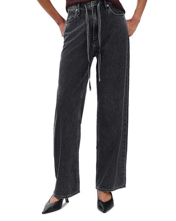 ラグアンドボーン レディース ボトムス デニムパンツ ワイドレッグ ジーンズ rag bone Phoebe Drawstring High Rise Wide Leg Jeans in Anglique