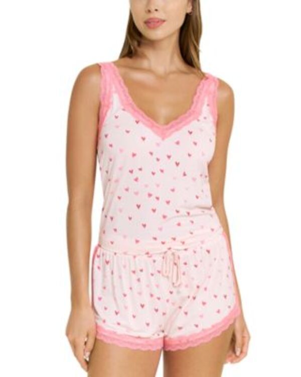 ハニーデュー インティメッツ レディース アウター パーカー・スウェット Honeydew Mellow Outank and Shortie Pajama Set Marzipan Hearts