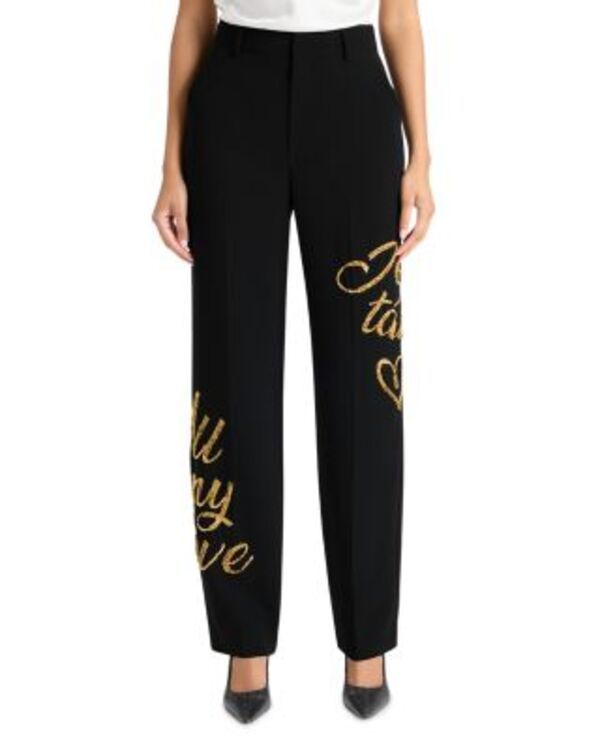 サンク ア セプト レディース ボトムス カジュアルパンツ スパンコール グラフィック Cinq Sept Sequin Graphic Pants Blackgold ブラック