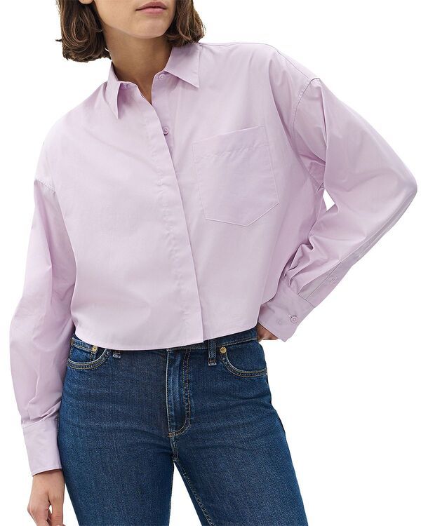 ラグアンドボーン レディース トップス シャツ クロップド rag bone Marin Cropped Shirt Lavender ラベンダー