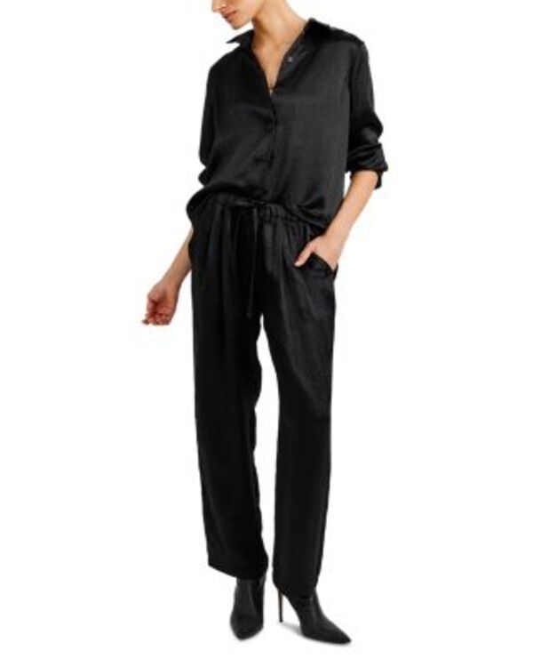 ベラダール レディース ボトムス カジュアルパンツ Bella Dahl Textured Pull On Pants Black ブラック