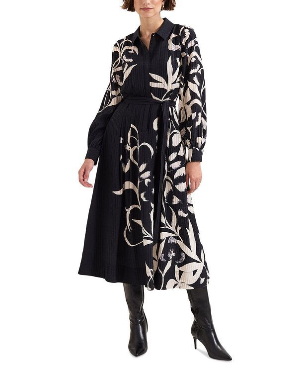 フェイズ・エイト レディース トップス ワンピース ミディ Phaseight Natalie Midi Dress BlackIvory アイボリー