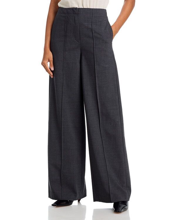 ラグアンドボーン レディース ボトムス カジュアルパンツ ワイドレッグ rag bone Irina Pinstripe Wide Leg Pants Gray グレー