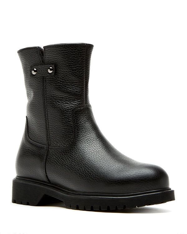 ラカナディアン レディース シューズ ブーツ・レインブーツ アンクル レザー La Canadienne Womens Hogan City Dry ShearlingLined Pebbled Leather Ankle Boots Black ブラック