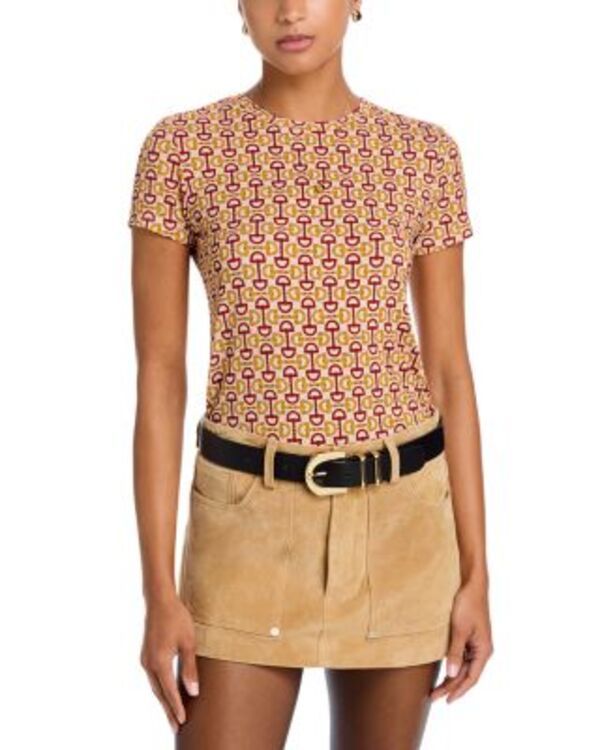 ラジャンス レディース トップス Tシャツ プリント LAGENCE Ressi Horse Bit Printee Multi Allover Horse Bit マルチカラー