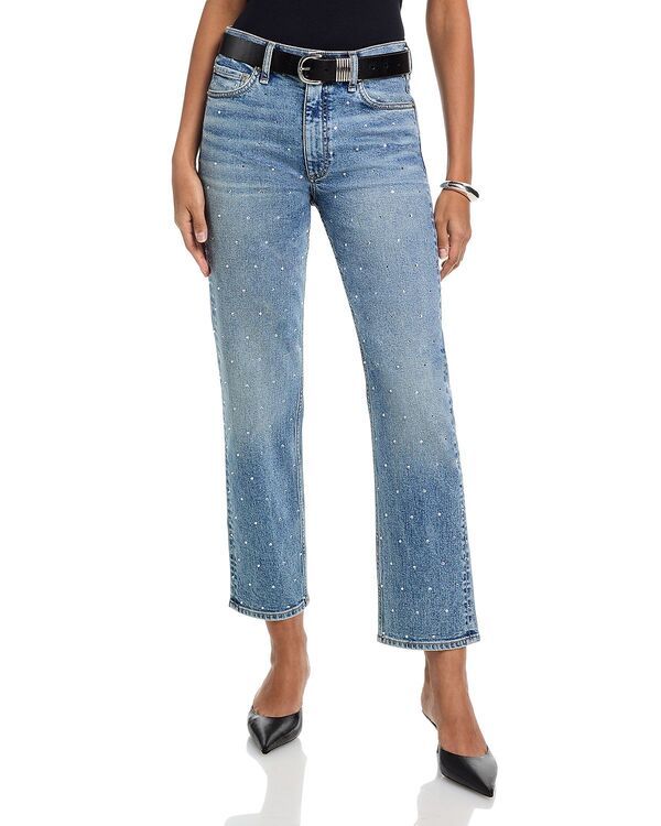 ラグアンドボーン レディース ボトムス デニムパンツ アンクル ジーンズ rag bone Harlow Mid Rise Ankle Straight Jeans in Orian Jewel Orian Jewel