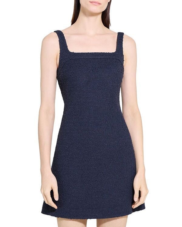 セオリー レディース トップス ワンピース ミニ Theory Square Neck Mini Dress Nocturnal