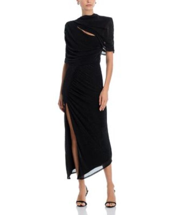 ブラックハロ レディース トップス ワンピース ミディ Black Halo Vionna Midi Dress Glistening Black ブラック