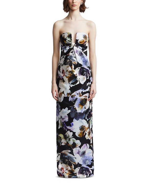 ビーシービージーマックスアズリア レディース トップス ワンピース フラワー柄 フラワー BCBGMAXAZRIA Roslyn Floral Twist Front Gown Secret Garden