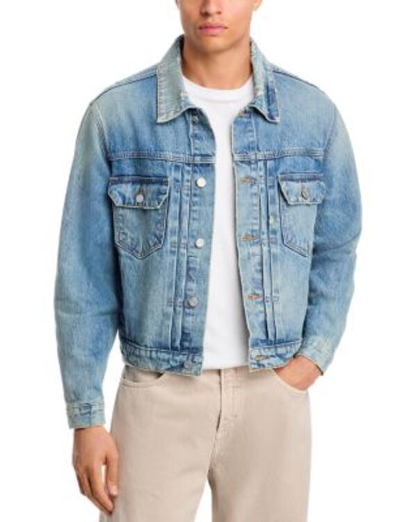 フレーム メンズ アウター ジャケット・ブルゾン ヴィンテージ デニム FRAME Vintage Wash Denim Trucker Jacket Shortstop デニム