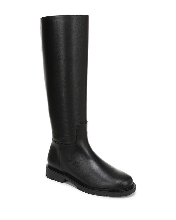 ヴィンス レディース シューズ ブーツ・レインブーツ Vince Womens Wide Calf Sibelle Riding Boots Black Leather ブラック