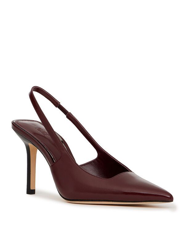 ペイジ レディース シューズ パンプス レザー PAIGE Womensienna Red Glossy Leather Slingback Pumps Cranberry レッド