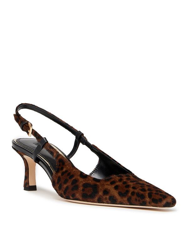 ペイジ レディース シューズ パンプス プリント PAIGE Womens Winnie Leopard Print Calf Hair Slingback Pumps Leopard アニマル