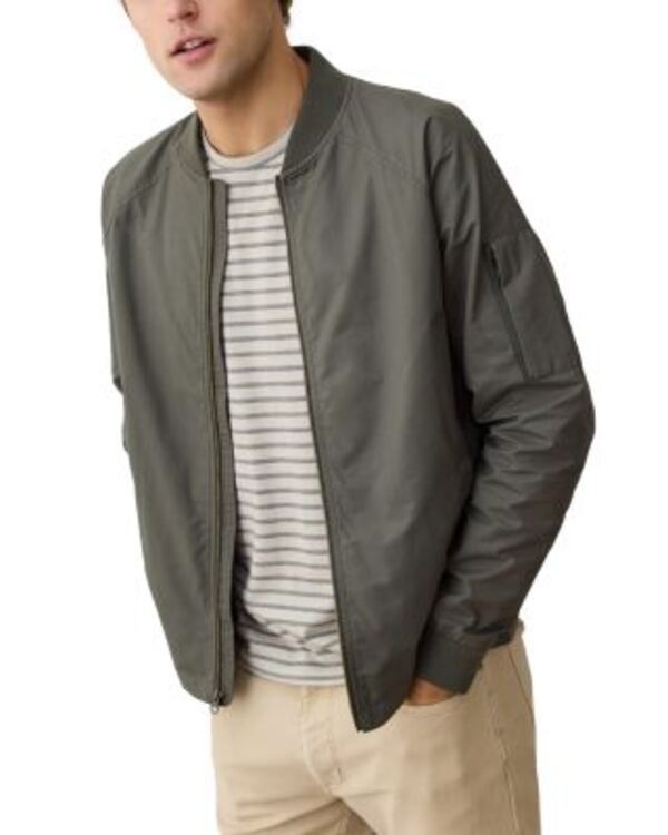 マリーン レイヤー メンズ アウター ジャケット・ブルゾン Marine Layer Glenn Wax Bomber Jacket Olive オリーブ