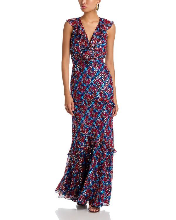 サローニ レディース トップス ワンピース シルク SALONI Rita Silk Dress Quail Sky