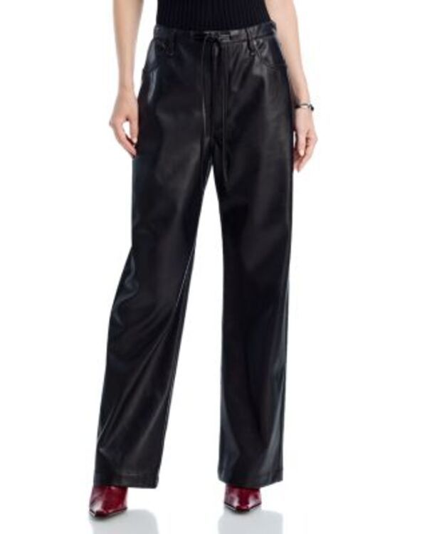 ラグアンドボーン レディース ボトムス カジュアルパンツ レザー フェイクレザー rag bone Phoebe Faux Leather Pants Black ブラック