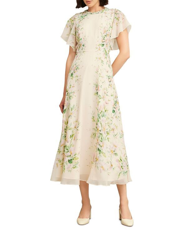 ホッブスロンドン レディース トップス ワンピース シルク HOBBS LONDON Kim Silk Dress Creamulti クリーム