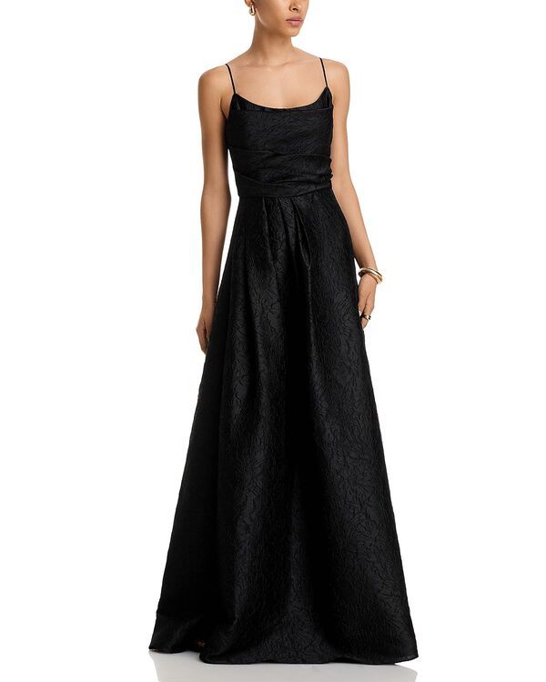 ブラックハロ レディース トップス ワンピース Black Halo Cayetana Textured Gown Black ブラック