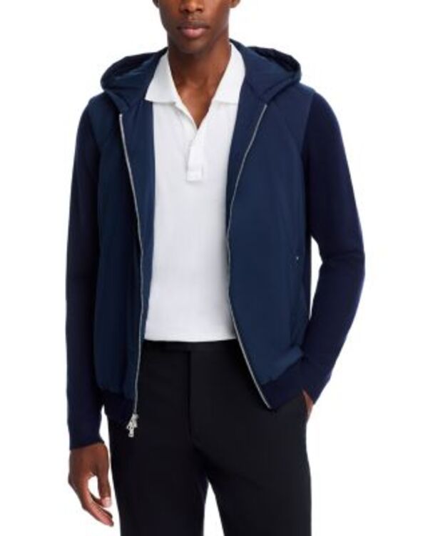 ピーター・ミラー メンズ アウター ニット・セーター パーカー Peter Millar Crown Crafted Holdridge Hybrid Zip Hoodie Sweater Navy ネイビー