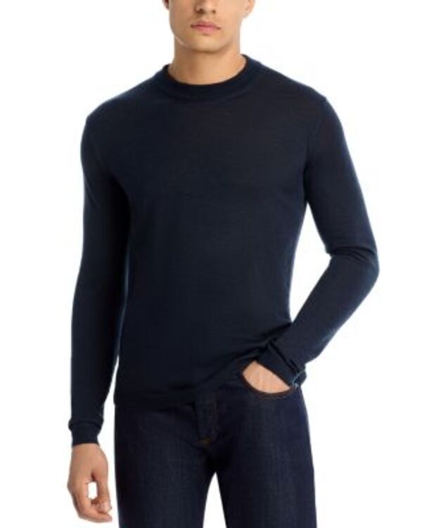 ジャックビクター メンズ アウター ニット・セーター クルーネック ウール Jack Victor Merino Wool Crewneck Sweater Navy ネイビー