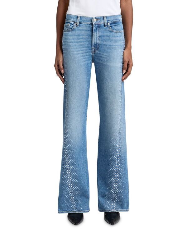 セブンフォーオールマンカインド レディース ボトムス デニムパンツ フレア ジーンズ 7 For All Mankind Twisted Lotta Embellished Flare Leg Jeans in Love Soulove Soul
