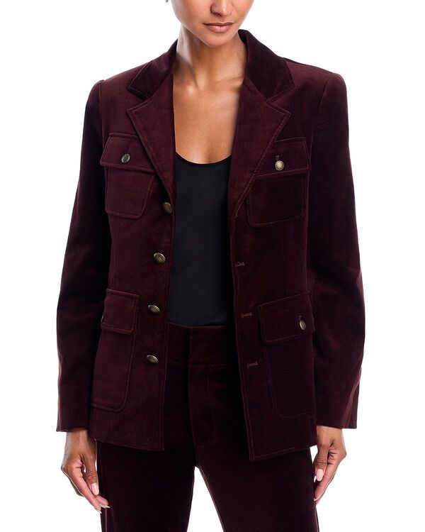 ペイジ レディース アウター ジャケット・ブルゾン ブレザー PAIGE Reign Blazer Aubergine オーバージーン