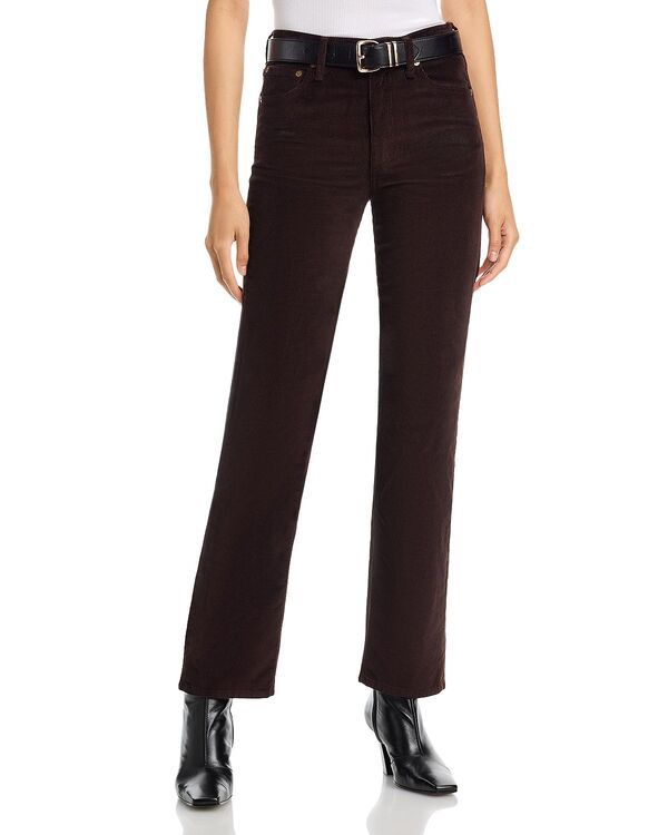 ラグアンドボーン レディース ボトムス デニムパンツ コーデュロイ ジーンズ rag bone Harlow Straight Corduroy Jeans Dark Brown ブラウン
