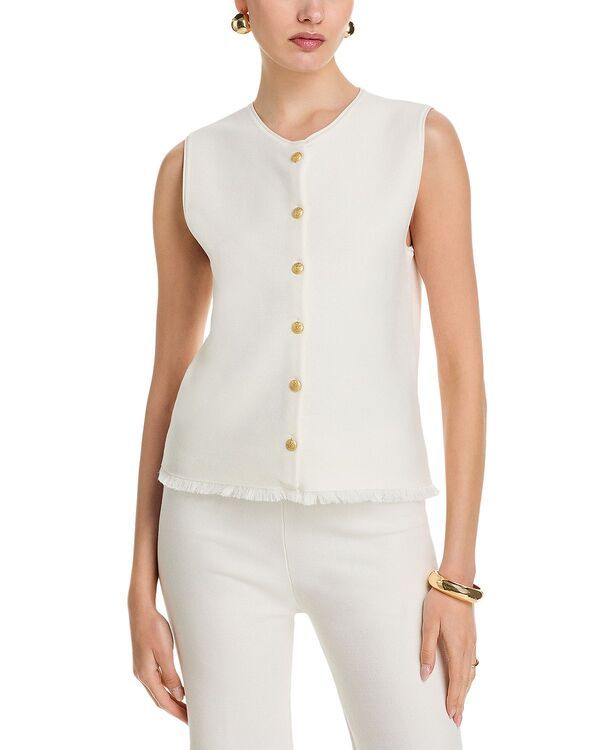 コビーハルペリン レディース アウター ニット・セーター ベスト Kobi Halperin Kobi Halerin Tobiasweater Vest Ivory アイボリー