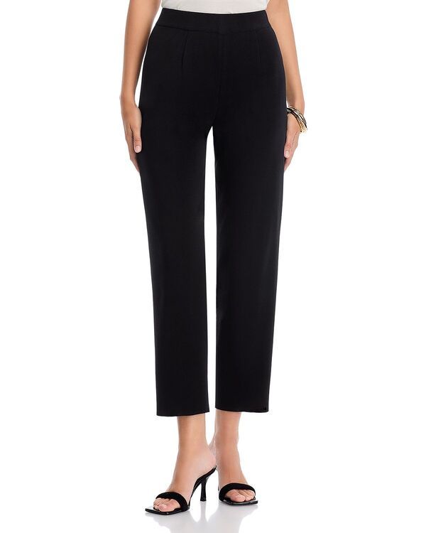 ミソック レディース ボトムス カジュアルパンツ Misook Straight Pull On Pants Black ブラック