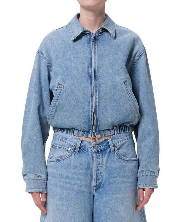 アゴルド レディース アウター ジャケット・ブルゾン デニム AGOLDE Nile Denim Blouson Jacket Space デニム
