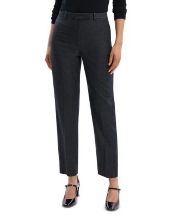 セオリー レディース ボトムス カジュアルパンツ ウール Theory Wool High Waisted Tapered Pants New Charcoal Melange チャコール