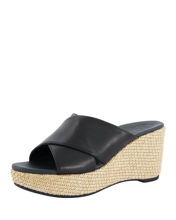ポール・グリーン レディース シューズ サンダル Paul Green Womens Ashley Wedge Sandals Black Star Leather ブラック