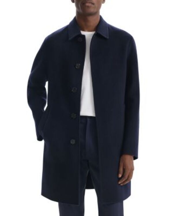 セオリー メンズ アウター コート Theory Car Coat in Luxe New Divide Baltic 60,940円