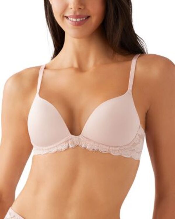 ビーテンプティッド レディース アンダーウェア ブラジャー btemptd by Wacoal Feeling Famous Wire Free Push Up Bra Rose SmokeWhite ホワイト