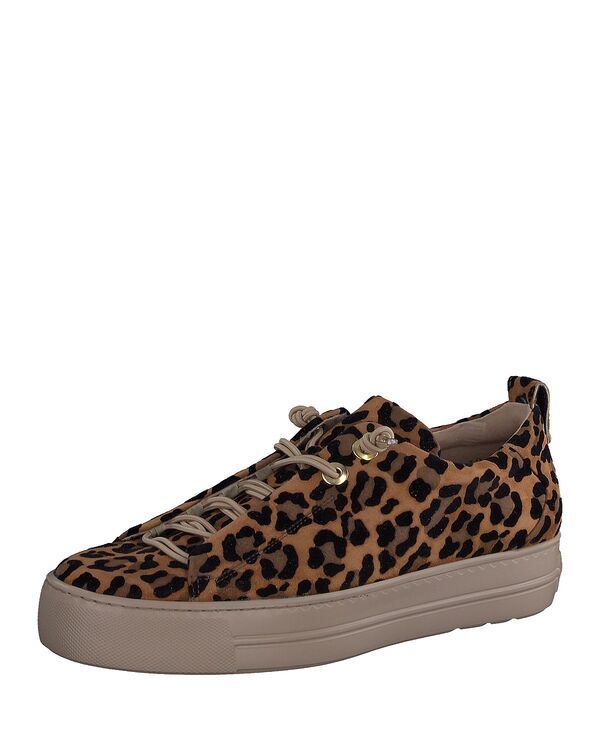 ポール・グリーン レディース シューズ スニーカー Paul Green Womens Zena Sneakers Leopard Sisal Velvet アニマル