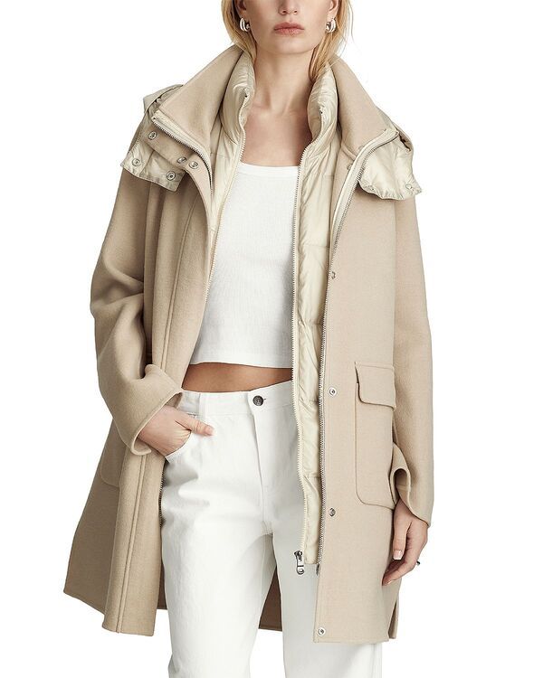 ダウンレビー レディース アウター コート Dawn Levy Bristol Hooded Coat Almond