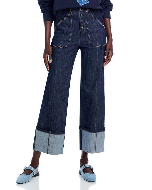 サンク ア セプト レディース ボトムス デニムパンツ ジーンズ Cinq a Sept Benji High Rise Cuffed Jeans in Indigo Indigo インディゴ