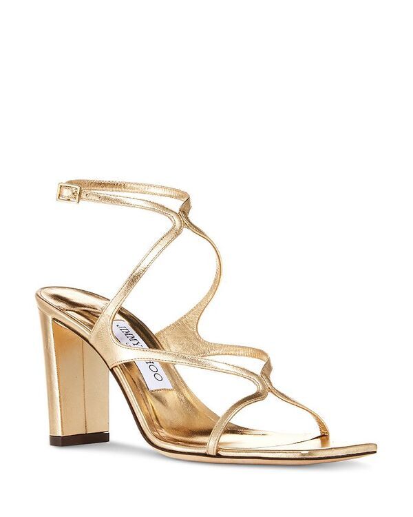 ジミーチュー レディース シューズ サンダル ヒール Jimmy Choo Womens Azie 85 High Heel Sandals Gold ゴールド
