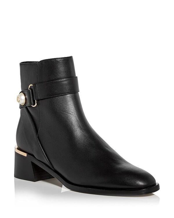 ジミーチュー レディース シューズ ブーツ・レインブーツ ヒール Jimmy Choo Womens Noor 45 Block Heel Booties Black ブラック