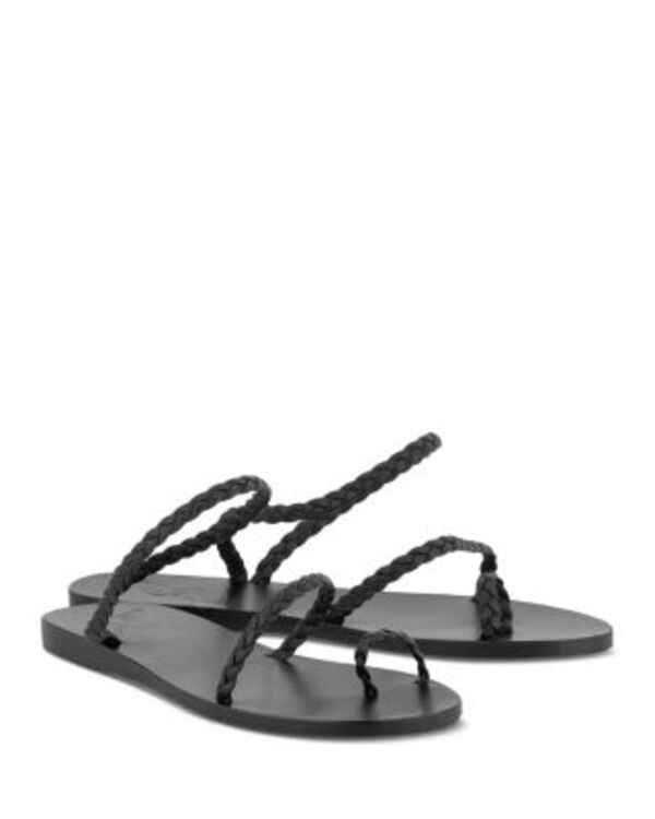 アンシエントグリークサンダル レディース シューズ Ancient Greek Sandals Womens Eleftheria Braided Strappy Sandals Black ブラック