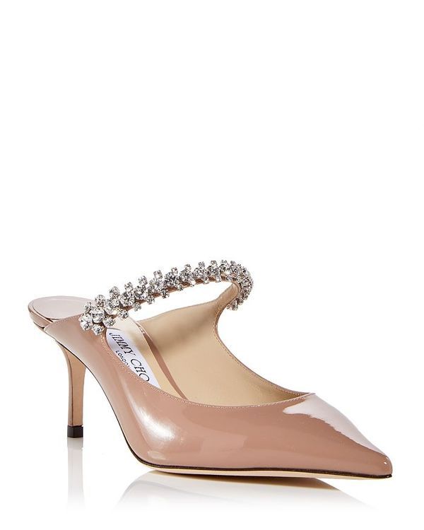ジミーチュー レディース シューズ サンダル ヒール Jimmy Choo Womens Bing 65 Embellished High Heel Mules Ballet Pink ピンク 186,400円