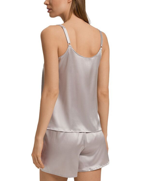 ハンロ レディース アウター パーカー・スウェット Hanro Spaghetti Strap Camisole Pajama Top Silver Vapor シルバー｜詳細画像