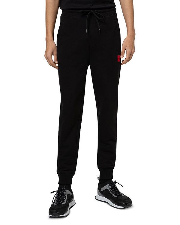フューゴ メンズ ボトムス カジュアルパンツ パンツ パイル スウェットパンツ HUGO Doak French Terry Drawstring Sweatpants Black ブラック