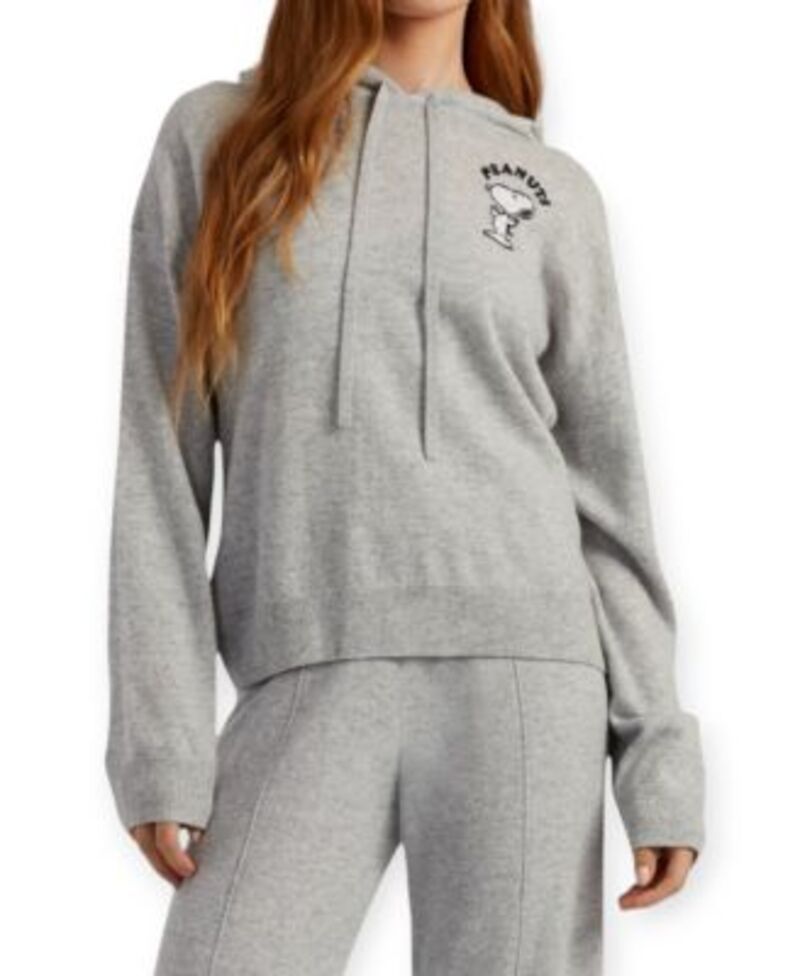 チンティアンドパーカー レディース アウター パーカー・スウェット ウール Chinti Parker Women s WoolCashmere Peanuts Athletics Dept Hoodie Light Grey グレー